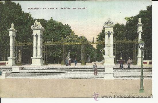 Postales: MADRID PARQUE DEL RETIRO SIN ESCRIBIR - Foto 1