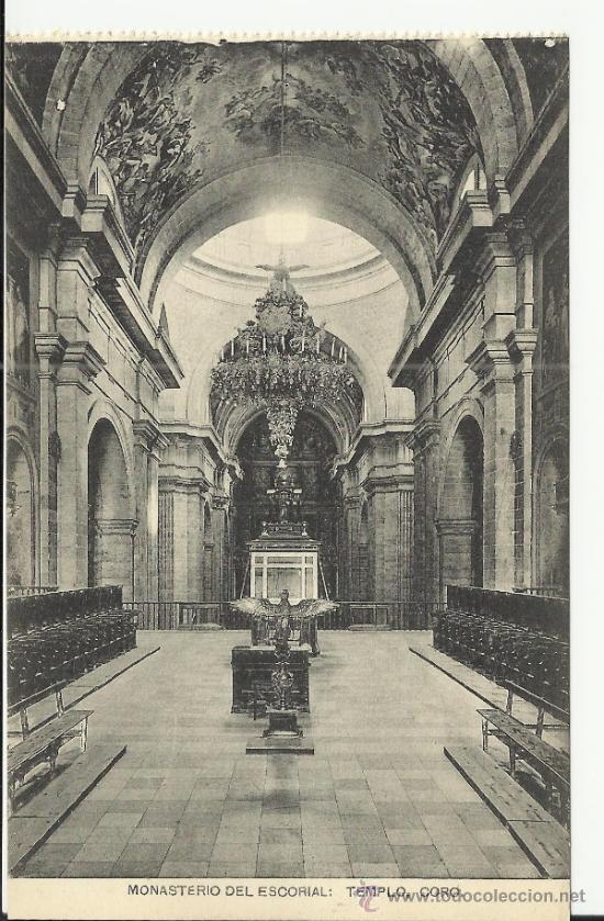 Postales: MADRID MONASTERIO DE EL ESCORIAL ESCRITA - Foto 1