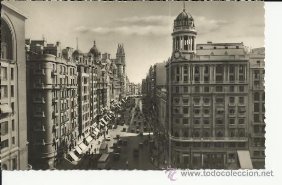 Postales: MADRID GRAN VIA SIN ESCRIBIR - Foto 1