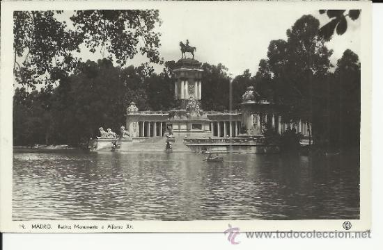 Postales: MADRID RETIRO SIN ESCRIBIR - Foto 1