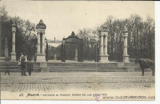 Postales: MADRID RETIRO ESCRITA - Foto 1