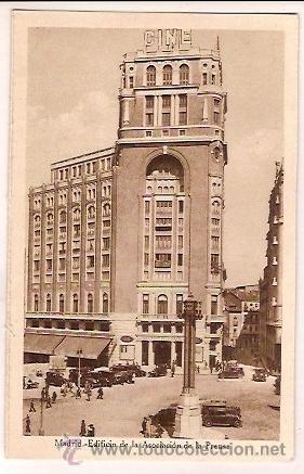 Postales: ANTIGUA POSTAL MADRID EDIFICIO DE LA ASOCIACION DE LA PRENSA DIAZ RAMOS - Foto 1