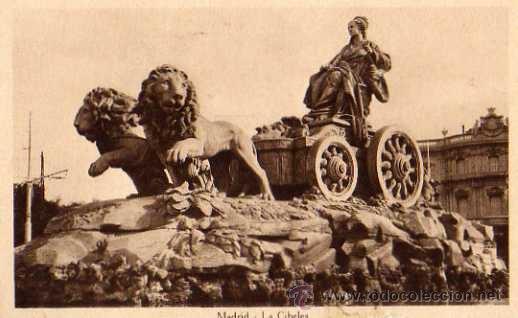 Postales: MADRID LA CIBELES SIN CIRCULAR - Foto 1