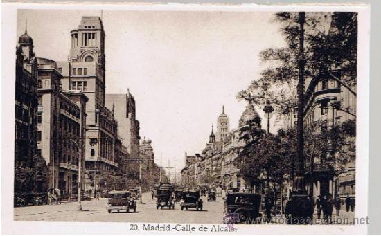 Postales: calle de alcala madrid sin usar - Foto 1