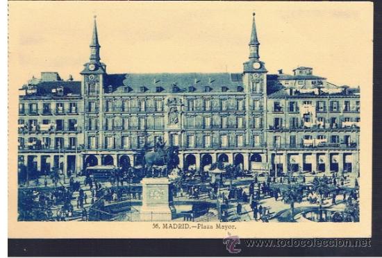 Postales: plaza mayor madrid sin usar - Foto 1