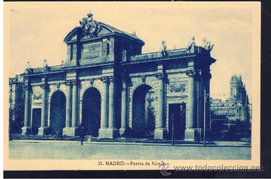 Postales: PUERTA DE ALCALA madrid sin usar - Foto 1