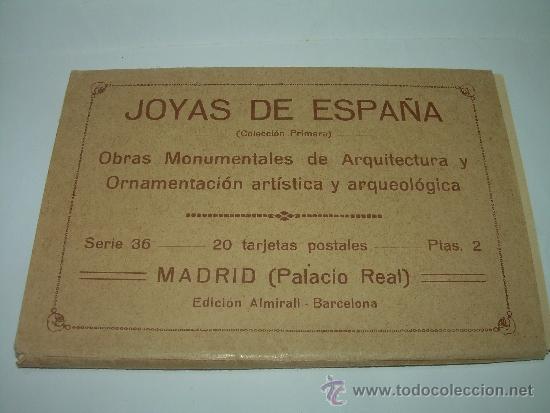 Postales: ANTIGUO BLOC DE POSTALES DEL PALACIO REAL....MADRID. - Foto 1