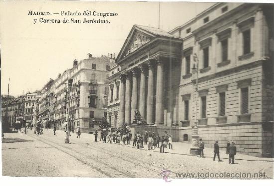 Postales: MADRID PALACIO DEL CONGRESO SIN ESCRIBIR - Foto 1