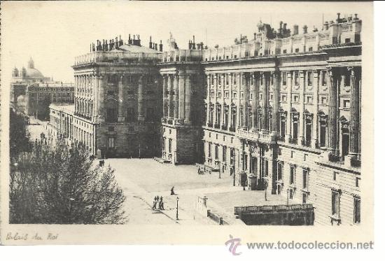 Postales: MADRID PALACIO REAL ESCRITA - Foto 1
