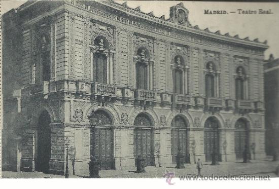 Postales: MADRID TEATRO REAL SIN ESCRIBIR - Foto 1