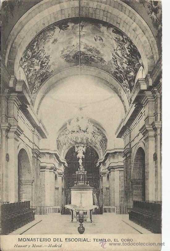 Postales: MADRID MONASTERIO DE EL ESCORIAL ESCRITA - Foto 1