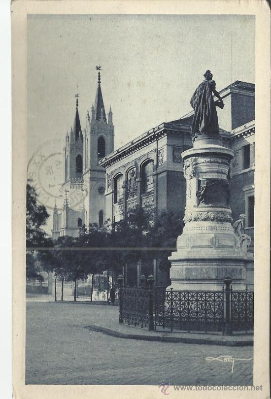 Postales: MADRID IGLESIA DE SAN JERONIMO ESCRITA - Foto 1
