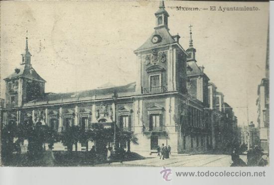 Postales: MADRID AYUNTAMIENTO ESCRITA - Foto 1