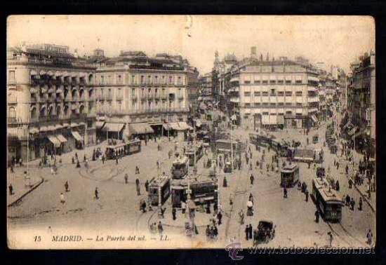 Postales: Madrid. Puerta del Sol.Circulada. LL. - Foto 1