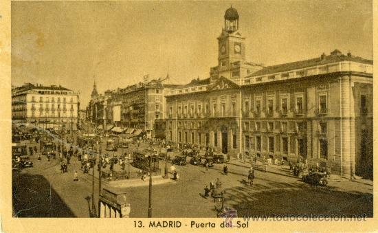 Postales: Madrid.- Puerta del Sol - Foto 1