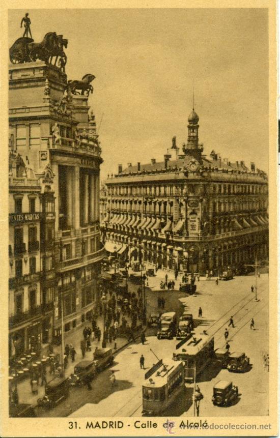 Postales: Madrid Calle de Alcala - Foto 1