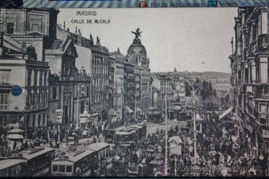 Postales: MADRID CALLE ALCALA - Foto 1
