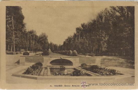 Postales: MADRID RETIRO ESCRITA - Foto 1