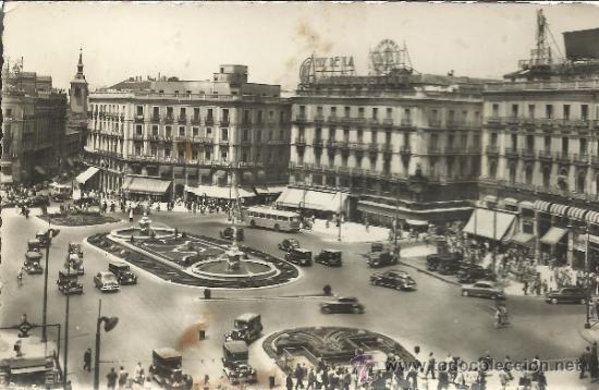 Postales: MADRID PUERTA DEL SOL ESCRITA - Foto 1