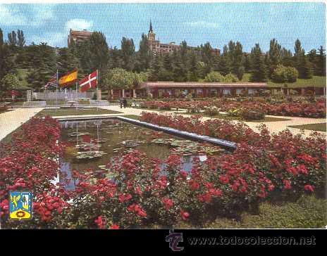 Postales: MADRID - Parque del Oeste - Rosaleda (Circulada 1961) - Foto 1
