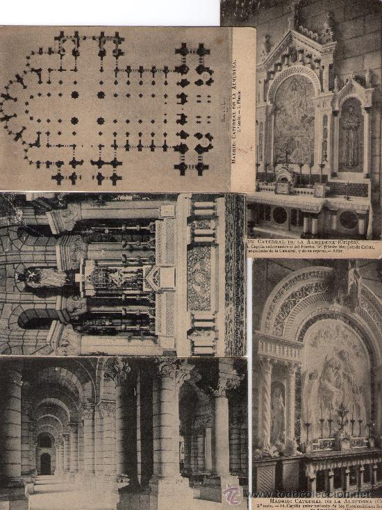 Postales: LOTE MADRID CATEDRAL ALMUDENA - Foto 1