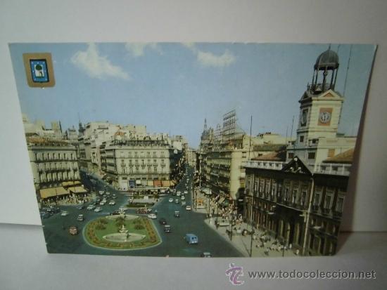 Postales: MADRID PUERTA DEL SOL   CIRCULADA - Foto 1