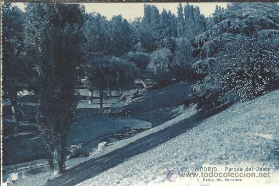 Postales: MADRID PARQUE DEL OESTE SIN ESCRIBIR - Foto 1