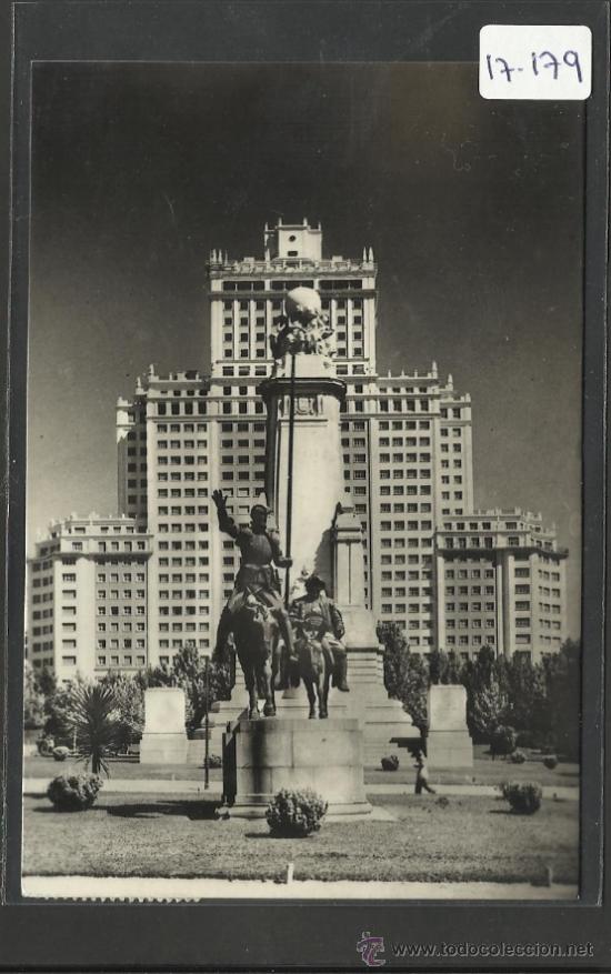 Postales: MADRID - 128 - MONUMENTO A CERVANTES EDIFICIO ESPA&Ntilde;A - POSTAL MADRID - (17179) - Foto 1
