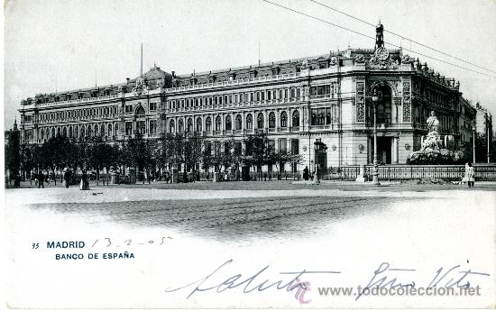 Postales: Madrid. Banco de Espa&ntilde;a - Foto 1