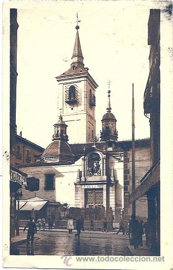 Postais: 2023 -MADRID - IGLESIA DE SAN SEBASTIAN - HAUSER Y MENET - CIRCULADA EN 1930