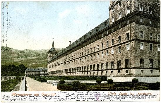 Postais: El Escorial. Vista del Monasterio desde los Jardines. Purger & Co. 3714