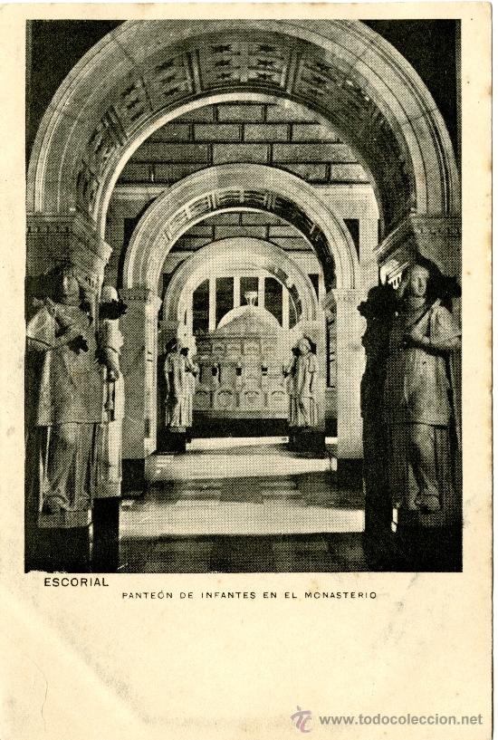 Postais: El Escorial. Pante&oacute;n de infantes en el monasterio