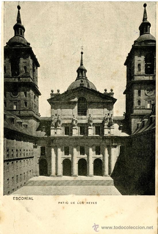 Postais: Escorial. Patio de los reyes