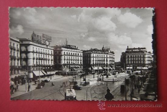 Postales: POSTAL DE MADRID: PUERTA DEL SOL - Foto 1