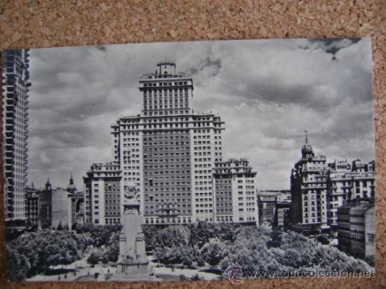 Postales: Postal circulada Madrid postales Alcal&aacute; n&ordm; &iquest;181?, Edificio Espa&ntilde;a - Foto 1