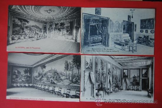 Postales: LOTE DE 4 POSTALES DEL ESCORIAL ( MADRID) - Foto 1