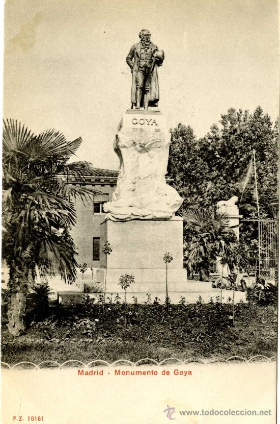 Postales: Madrid. Monumento a Goya - Foto 1