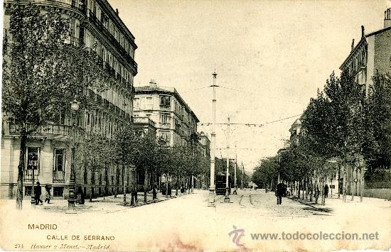 Postales: Madrid. Calle de Serrano - Foto 1