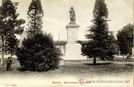 Postales: Madrid. Monumento a Murillo - Foto 1