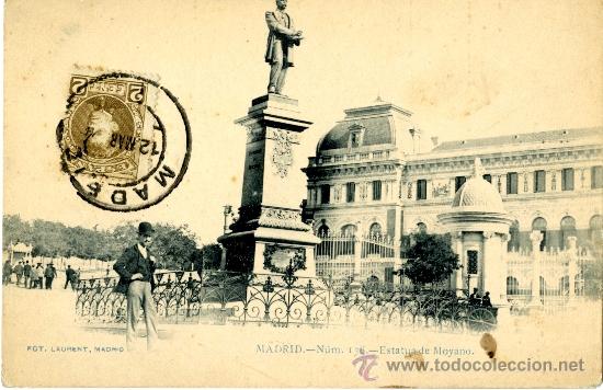Postales: Madrid. Estatua de Moyano - Foto 1