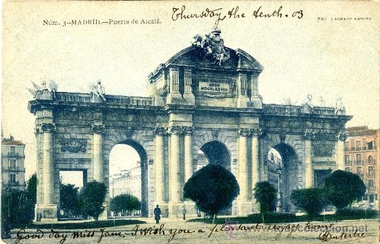 Postales: Madrid. Puerta de Alcal&aacute; - Foto 1