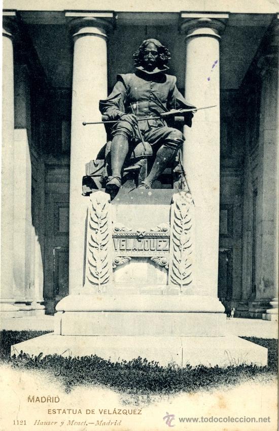 Postales: Madrid. Estatua de Vel&aacute;zquez - Foto 1