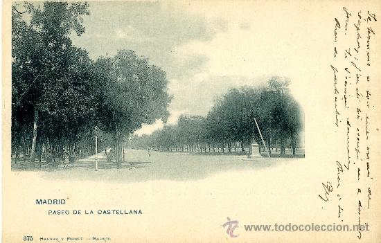 Postales: Madrid. Paseo de la Castellana - Foto 1