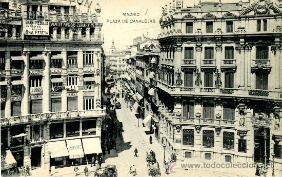 Postales: Madrid. Plaza de Canalejas - Foto 1
