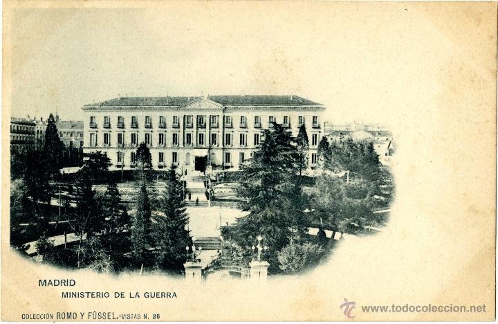 Postales: Ministerio de la Guerra. Romo y F&uuml;ssel, 36M