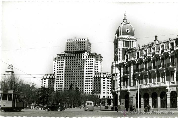 Postales: Madrid. Edificio de la Plaza de Espa&ntilde;a - Foto 1