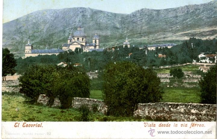 Cartes Postales: El Escorial. Vista desde la v&iacute;a f&eacute;rrea