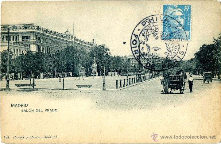 Postales: Madrid. Sal&oacute;n del Prado - Foto 1
