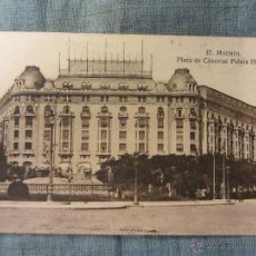 Postales: POSTAL DE MADRID - PLAZA DE CANOVAS: PALACE HOTEL - AÑOS 40 - USADA