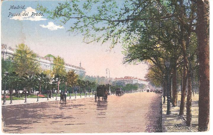 Postales: POSTAL MADRID PASEO DEL PRADO     -----OCASI&Oacute;N----- - Foto 1